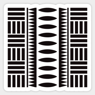 Afrocentric Line Art Ethnic Pattern Sticker